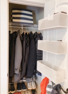 Coat Closet Organization: After