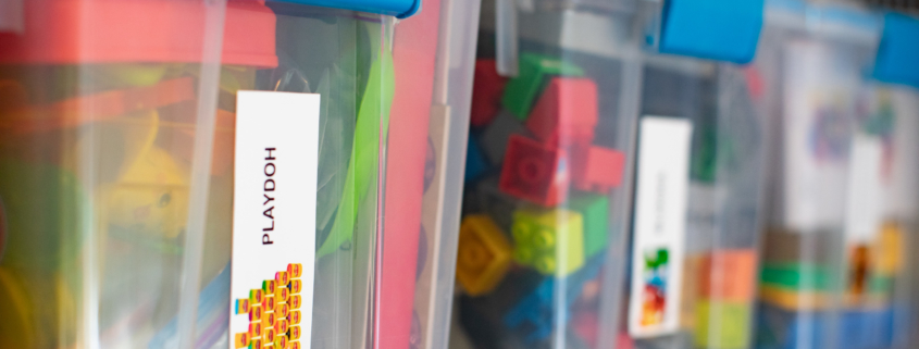 Home Organization: Kid's Toy Closet (Labeled Bins)